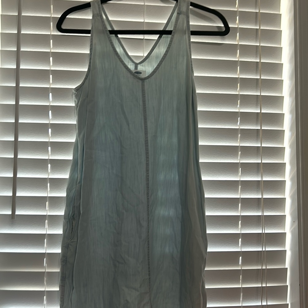 Old navy blue Jean dress with pockets size S